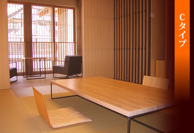 Type C. Japanese-style room 10 tatami mats + veranda