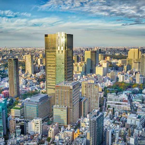 Location of The Ritz Carlton Tokyo